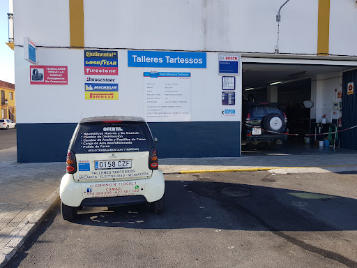 Taller Tartessos: Mécanica general, Autogas GLP, Neúmaticos